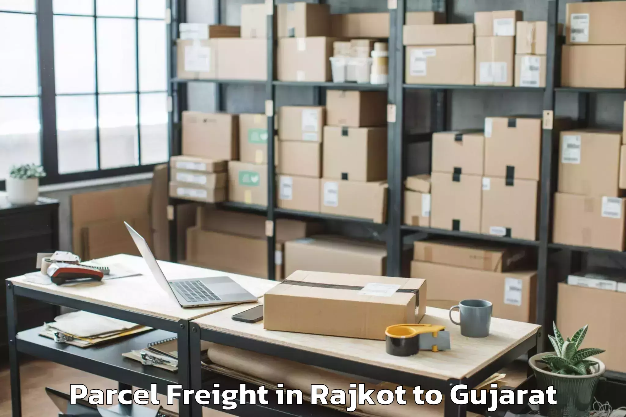 Rajkot to Veer Narmad South Gujarat Univ Parcel Freight